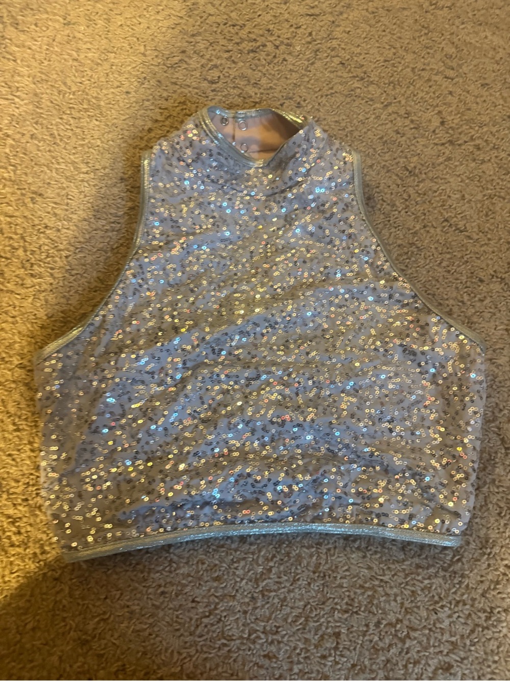 weissmans silver sequence tank top